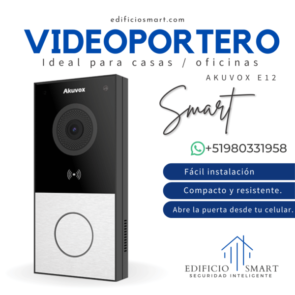 Kit videoportero smart E12S + Receptor monitor táctil 7" C313N + APP| casa - oficina | - Imagen 3